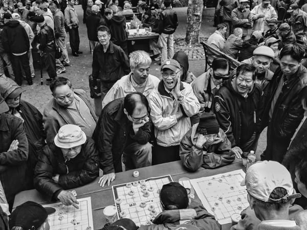 Chinese Chess / Xiangqi Players in Columbus Park, Chinatown, NYC - Guney Cuceloglu for the New Yorker Life